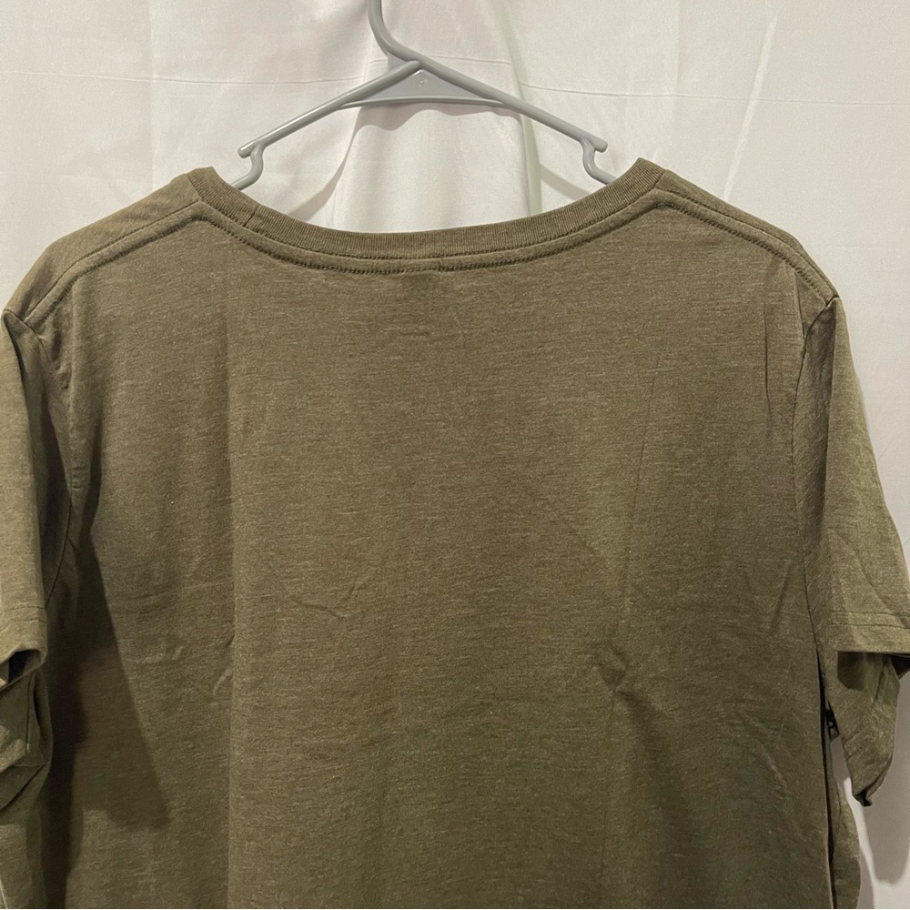 SHEIN Women’s Plus Size All American Girl Olive T-Shirt Vinyl Print Size 2XL - Picture 10 of 13